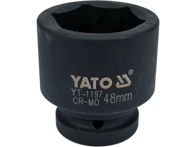 Головка торцева ударна 6-гранна YATO : квадрат 1", М= 48 мм, L= 73 мм