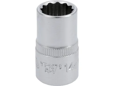 Головка торцева 12-гранна YATO : квадрат 1/2", М= 14 мм, L= 38 мм