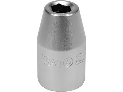 Перехідник для насадок викруткових YATO : квадрат 1/2"(F) - HEX= M8 мм(M), CrV [Блістер]