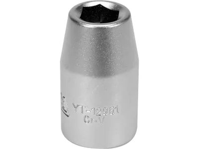Перехідник для насадок викруткових YATO : квадрат 3/8"(F) HEX= М8 мм(M), CrV [Блістер]
