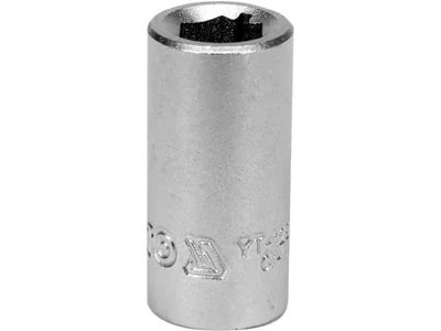 Перехідник для насадок викруткових YATO : квадрат 1/4"(F) HEX- 1/4 (M)6,3 мм, CrV [Блістер]