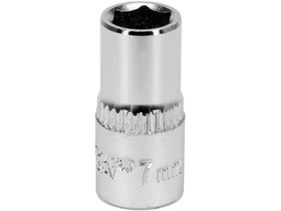Головка торцева 6-гранна YATO : квадрат 1/4", М7, CrV [Блістер]