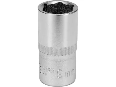 Головка торцева 6-гранна YATO : квадрат 1/4", М9, CrV [Блістер]