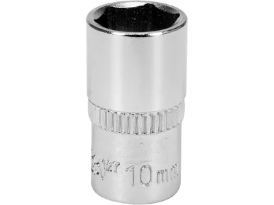 Головка торцева 6-гранна YATO : квадрат 1/4", М10, CrV [Блістер]