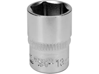 Головка торцева 6-гранна YATO : квадрат 1/4", М13, CrV [Блістер]
