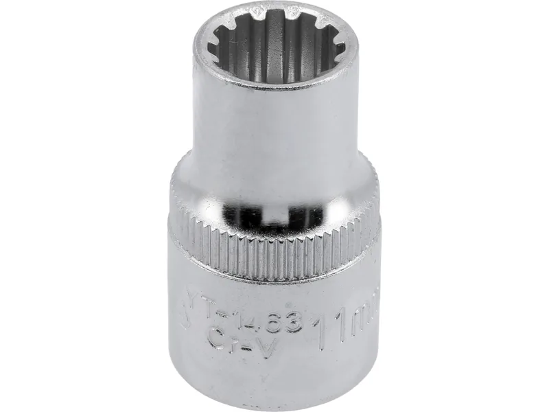 Головка торцева YATO : квадрат 1/2", "Spline", M= 11 мм, L= 38 мм