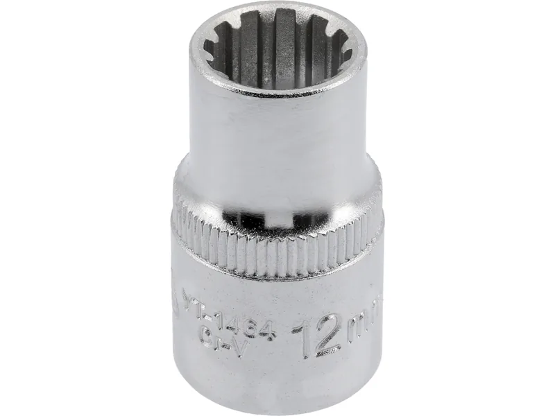 Головка торцева YATO : квадрат 1/2", "Spline", M= 12 мм, L= 38 мм