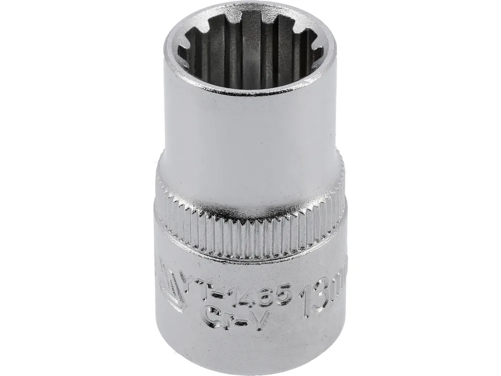 Головка торцева YATO : квадрат 1/2", "Spline", M= 13 мм, L= 38 мм