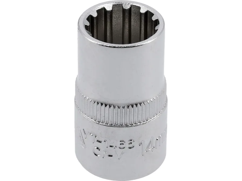 Головка торцева YATO : квадрат 1/2", "Spline", M= 14 мм, L= 38 мм