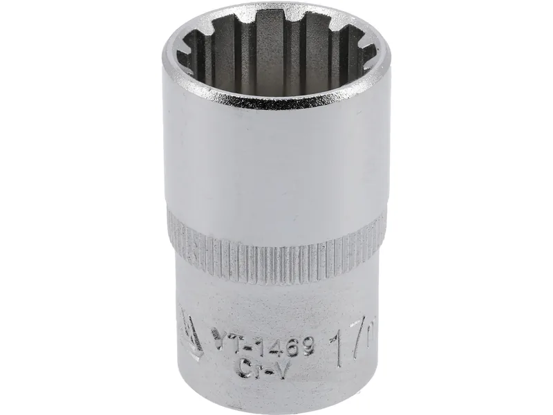 Головка торцева YATO : квадрат 1/2", "Spline", M= 17 мм, L= 38 мм