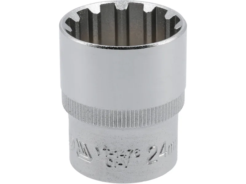 Головка торцева YATO : квадрат 1/2", "Spline", M= 24 мм, L= 38 мм