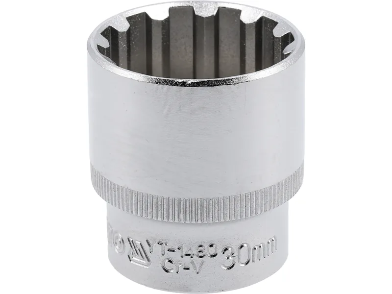 Головка торцева YATO : квадрат 1/2", "Spline", M= 30 мм, L= 42 мм
