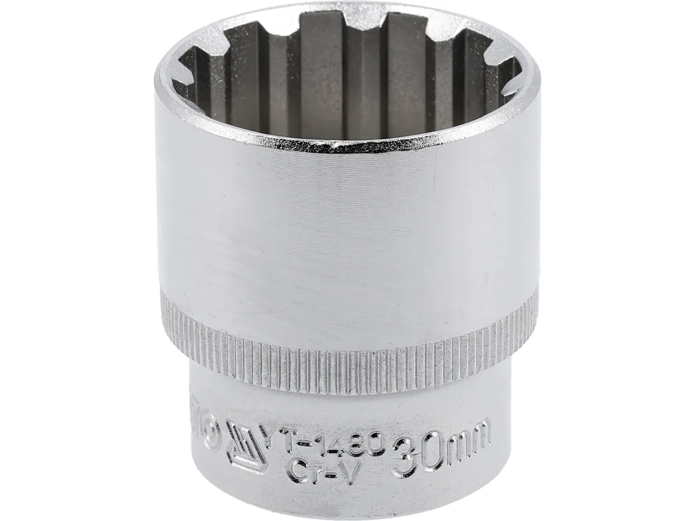 Головка торцева YATO : квадрат 1/2", "Spline", M= 30 мм, L= 42 мм