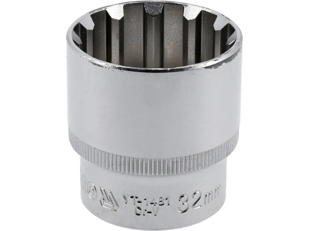 Головка торцева YATO : квадрат 1/2", "Spline", M= 32 мм, L= 45 мм