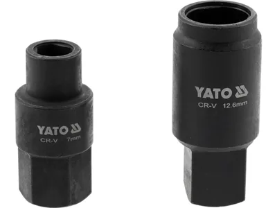 Головки торцеві для обслуговування інжекторних помп YATO BOSCH тип VE, 7 і 12,6 мм, Cr-V, 2 шт