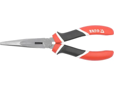 Щипці видовжені плоскі YATO : CrV, L= 200 мм
