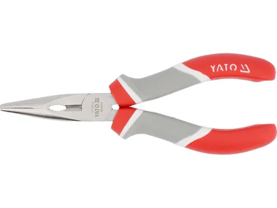 Тонкогубці нікельовані YATO : L= 160 мм