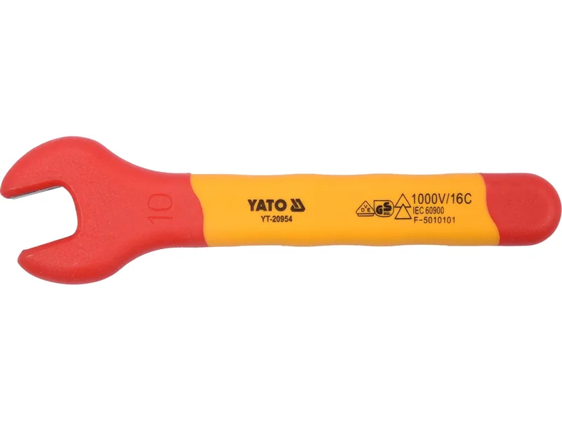 Ключ ріжковий електрика VDE YATO : М10 мм, до 1000V(DW)
