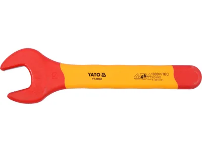 Ключ ріжковий електрика VDE YATO : М19 мм, до 1000V(DW)