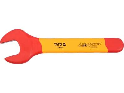 Ключ ріжковий електрика VDE YATO : М22 мм, до 1000V(DW)