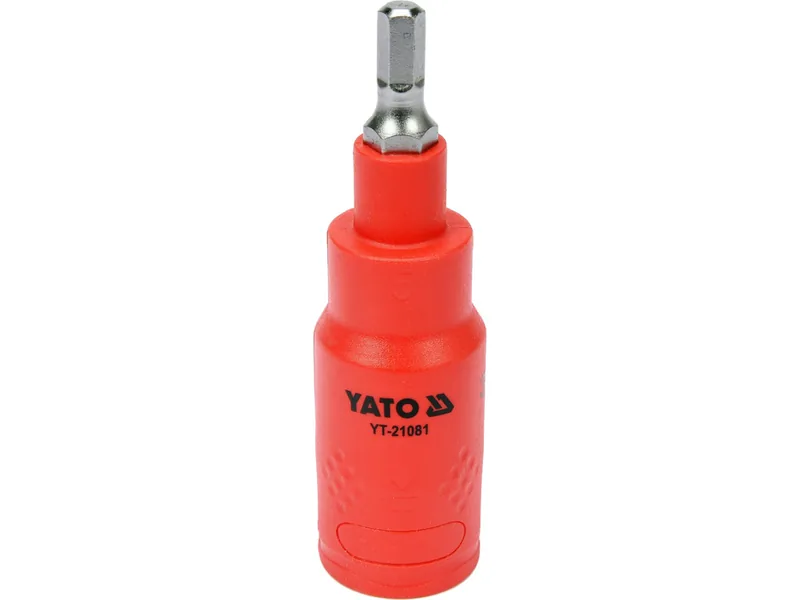 Головка торцева 6-гранна електрика YATO : квадрат 3/8", HEX 5 х 75 мм,VDE до 1000В (DW)