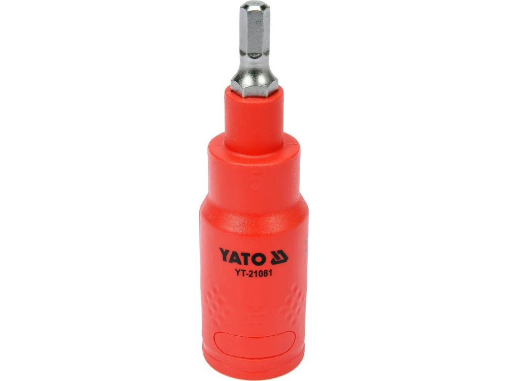 Головка торцева 6-гранна електрика YATO : квадрат 3/8", HEX 5 х 75 мм,VDE до 1000В (DW)