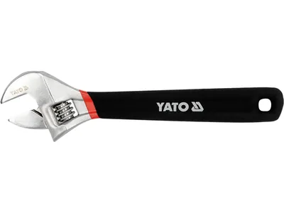 Ключ розвідний YATO : L= 375 мм. гумова ручка