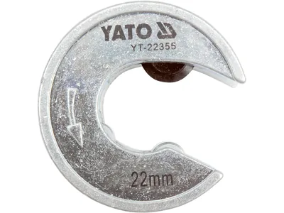 Труборіз для труб YATO : Ø= 22 мм, габарит Ø= 56 мм, алюміній /мідь /пластик.