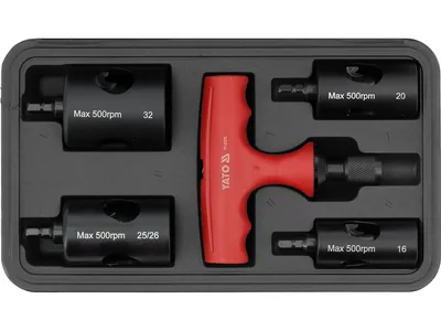 Калібратор фасок для труб YATO PE-RT/Al/PE-RT і PEX-Al-PEX Ø= 16, 20, 25/26, 32 мм з руків'ям