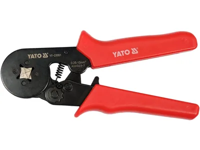 Кліщі для обтискання і зачистки проводів YATO, L= 175 мм, AWG 23-7; 0,25-10 мм²