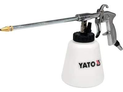 Пістолет пневматичний для утворення піни YATO : бак- 1 л, сопло- 220 мм, 113 л/хв, 0.62 МПа