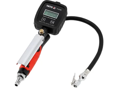 Пістолет для накачування шин YATO з цифровим LCD манометром P ≤ 1.2 MPa, Ø= 1/4"
