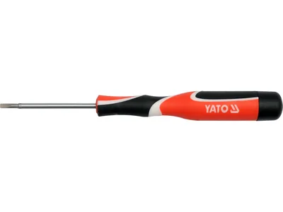 Викрутка плоска прецизійна YATO: шліц SL2 x 75 мм