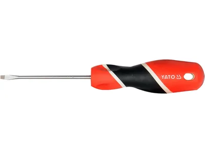 Викрутка плоска YATO : шліц SL3 х 100 мм