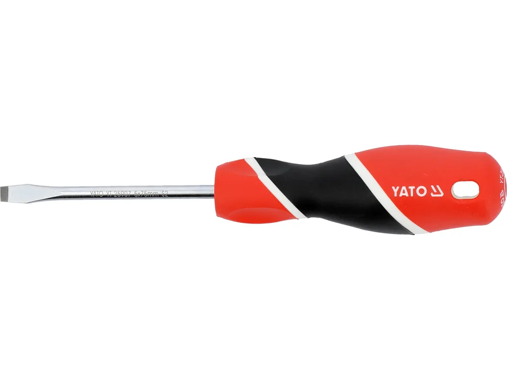 Викрутка плоска YATO : шліц SL5 х 75 мм