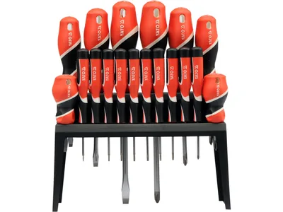 Набір викруток YATO : шліц SL (6), "Philips" PH (6), "Torx" (6). 18 Шт.