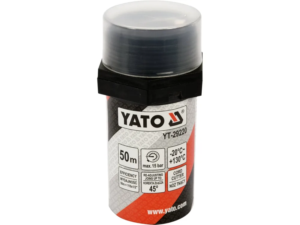 Нитка ущілювальна різьбових сполучень YATO, l= 50 м, для тиску ≤ 15 Bar, в капсулі