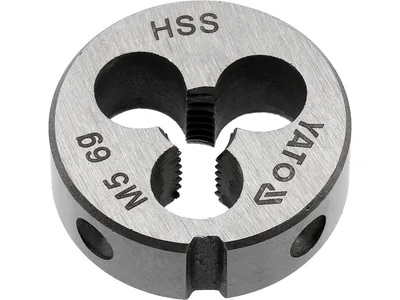 Плашка YATO М5 х 0.8 мм, HSS М2, m= 20 г