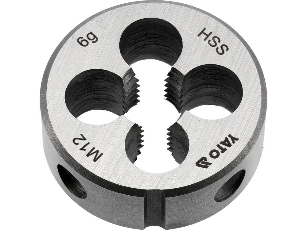 Плашка YATO М12 х 1.75 мм, HSS М2, m= 90 г