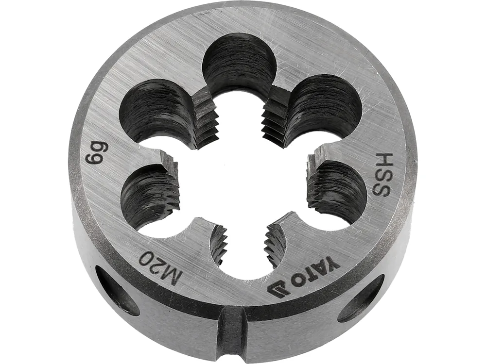 Плашка YATO М20 х 2.5 мм, HSS М2, m= 150 г