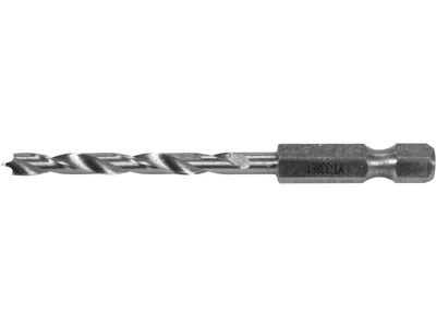 Свердло по дереву YATO : Ø4 x 75/40 мм, хвостовик- HEX 1/4", HSS 4241(DW)