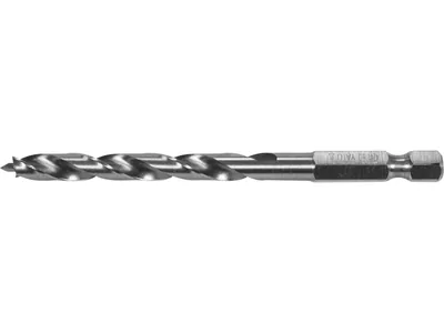 Свердло по дереву YATO : Ø6 x 90/55 мм, хвостовик- HEX 1/4", HSS 4241(DW)