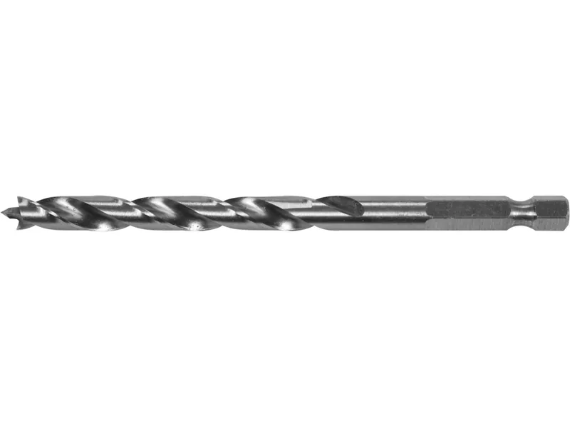 Свердло по дереву YATO : Ø7 x 90/55 мм, хвостовик- HEX 1/4", HSS 4241(DW)