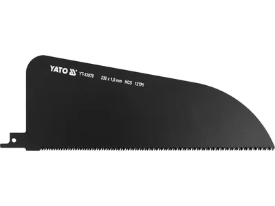 Полотно по дереву до шаблевої пили HCS YATO: прямий різ, 230x 65 мм, t= 1 мм, 12 зубів/1"