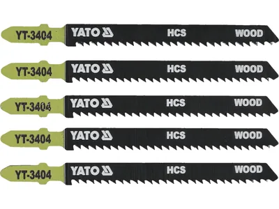 Полотно для електролобзика(дерево) YATO : 10TPI, L= 100 мм. Уп. 5 Шт.