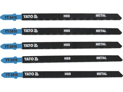 Полотно для електролобзика(метал) YATO : 21TPI, L= 130 мм, Уп. 5 Шт.