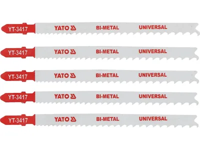 Полотно для електролобзика(метал) YATO : 10-5TPI, L= 130 мм, Уп. 5 Шт.