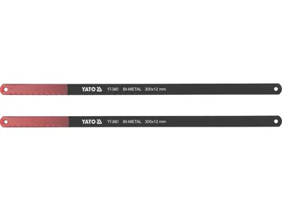 Полотно по металу YATO: l = 300х 12х 0,65 мм, BIMETAL, упк. 2шт.