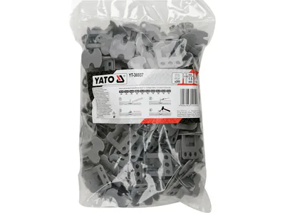 Кліпси СВП для викладання плитки YATO до шва- 1,5 мм, плитка t≤ 14 мм. 200 шт