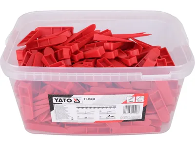 Клини СВП для викладання плитки YATO 94x22x16 мм до шва t≥ 1 мм, плитка t≤ 14 мм. 300 шт